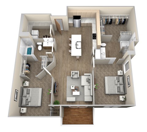 our apartments have a spacious floor plan with plenty of room to move around at Pinehurst Apartments, Baxter, 56425